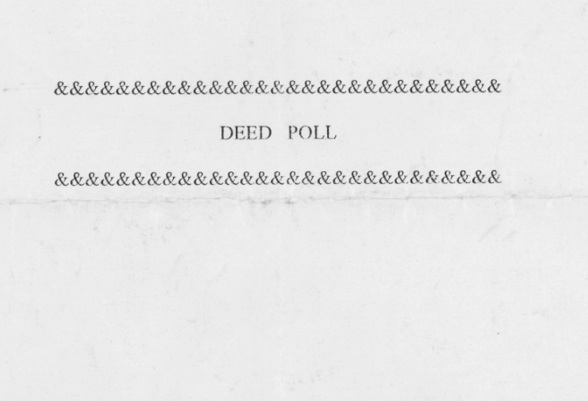 香港改名契 (deed poll)翻譯蓋章認證-翻譯樣本